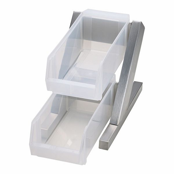 SA　18-8　コンパクト　オーガナイザー　2段2列（4個入）　キャメル ＳＡ18-8 コンパクトオーガナイザー ２段４列（８ヶ入）グレー SA 18-8