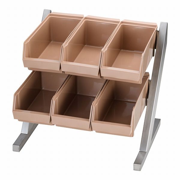 DX オーガナイザー ３段３列 ブラウン (N)（takumi） DX オーガナイザー（カトラリーボックス）用フレーム 3段1列