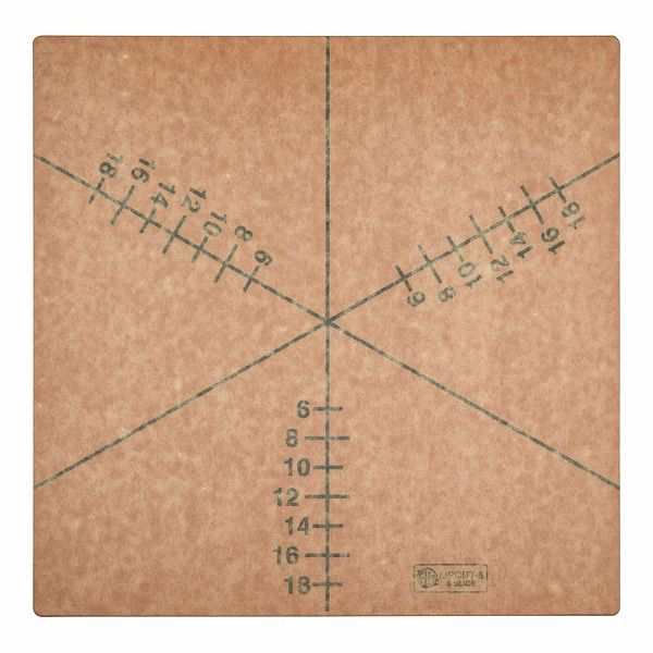 アメリカン・メタルクラフト ピザスライス カッティングガイド 500×500×6mm 6等分用 MPCUT-6(GPZ032)