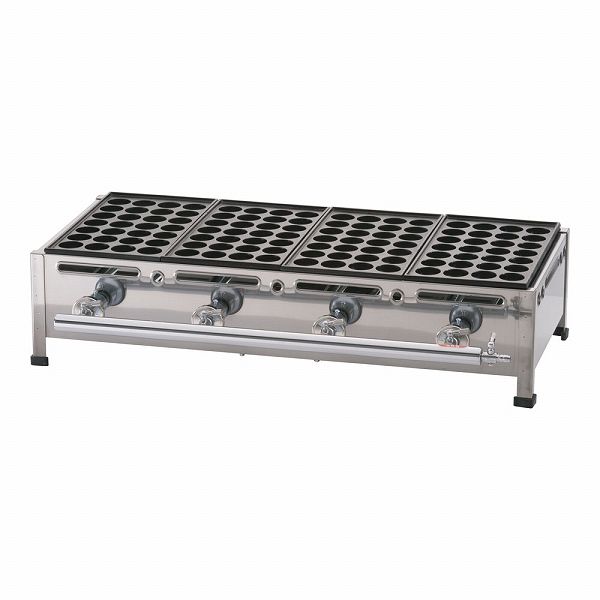 関西式たこ焼器 28穴 4枚掛 LPガス GTK2310