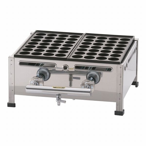 TKG テイケイジイ 遠藤商事 関西式たこ焼器(28穴) 2枚掛12・13A【GTK235】 関西式たこ焼器 28穴 2枚掛 12・13A GTK235