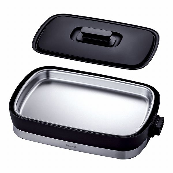 ピーコック ステンレスホットプレート ブラック WDV-10S(GYK8001)