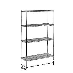 TKG ワイヤーシェルフセット 1820×460×1590 5段 HWI06425の通販は 171,380円