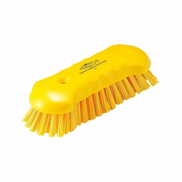 サーモン レジン スクラブブラシ 黄 L ST7(JYN0802)