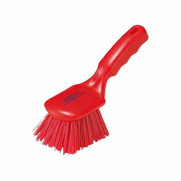 サーモン レジン ショートハンドルブラシ 赤 D4(JYN1001)