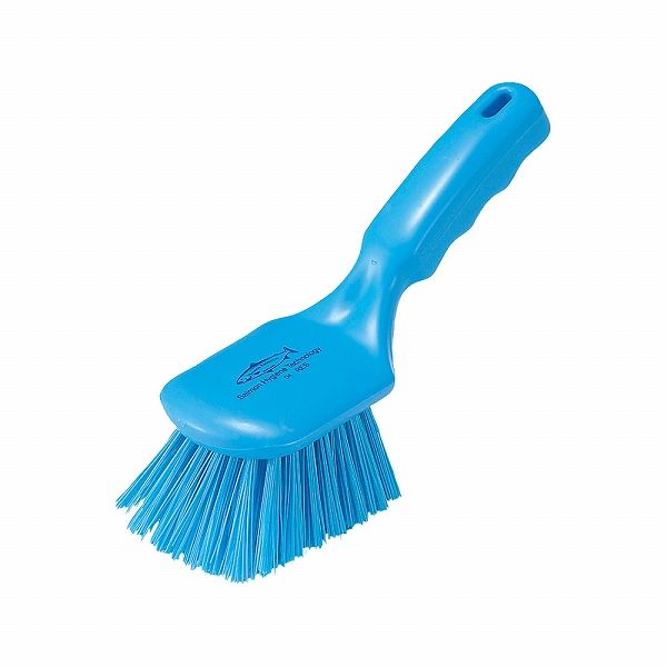 サーモン レジン ショートハンドルブラシ 青 D4(JYN1003)