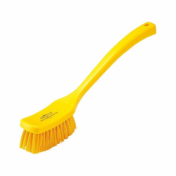 サーモン レジン ロングハンドルブラシ 黄 D9(JYN1102)