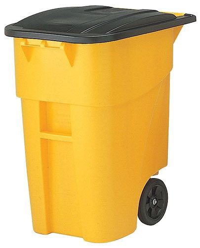 ラバーメイド(Rubbermaid) ビッグホイールコンテナ イエロー 190L RM9W27YL(KKV3701)