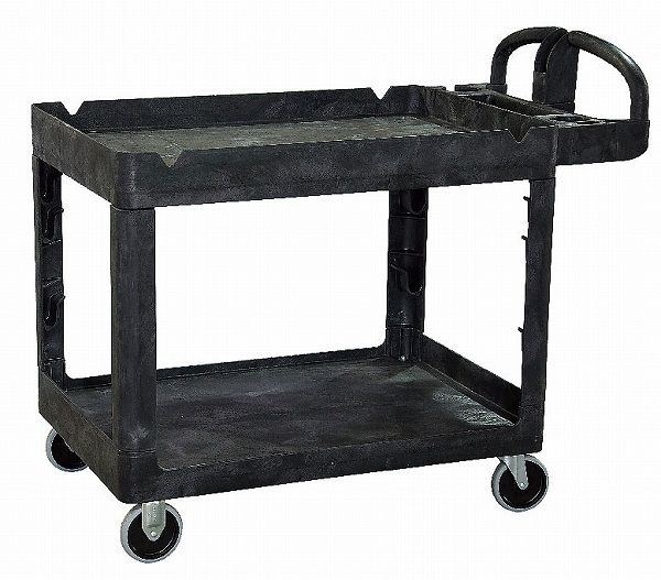 トラスト(Trust) シェルフユーティリティーカート ブラック 2段 4041(KTL6801)