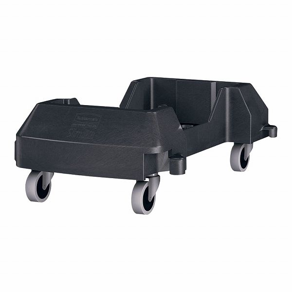 ラバーメイド(Rubbermaid) スリムジムコンテナ レジンドーリー ブラック RM1980602BK(KTLN001)