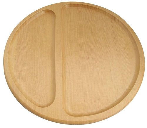 クサカベ木細工社 ビュッフェプレート ハーフ 天然木 ma-2718(NBY0301)