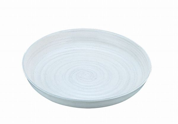 アルミ電磁用ドラ鉢 白刷毛目 尺0 NDL0301