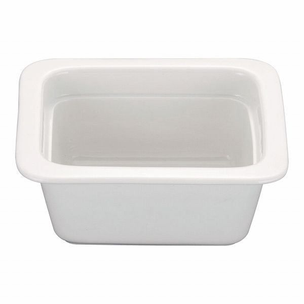 ROYALE(ロイヤル) 角ガストロノームパン ホワイト 1/6 陶器製 PB625-16(NGS061)