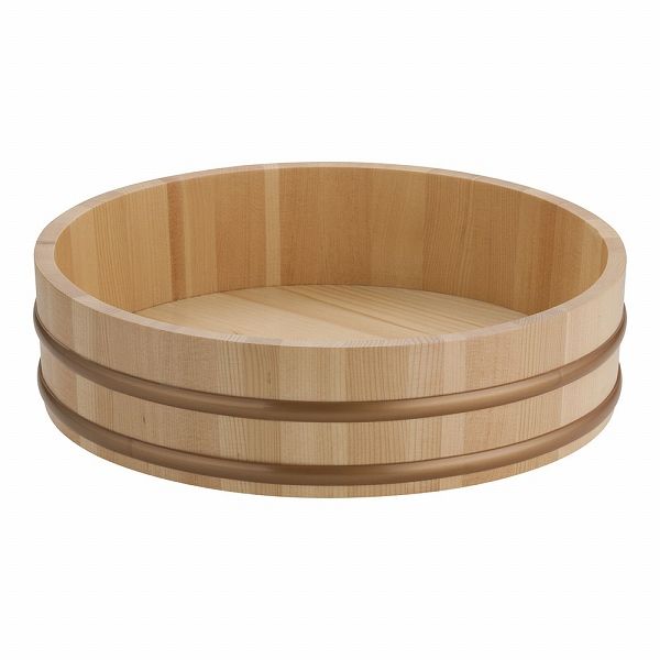 ヤマコー(Yamaco) 天然木盛込桶 クリアー 尺1 樹脂タガ仕様 30008(NMLB503)の通販は