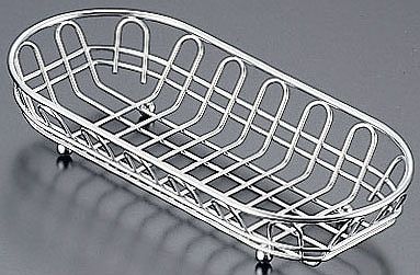 18-8 ワイヤー小判 カトラリーバスケット 浅型 HN0002(OKT0901)