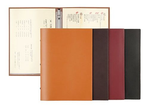 シンビ(Shimbi) バインダーメニューブック 茶 A4 4ページ仕様 スリム B-KM(PAA0203) 10,200円