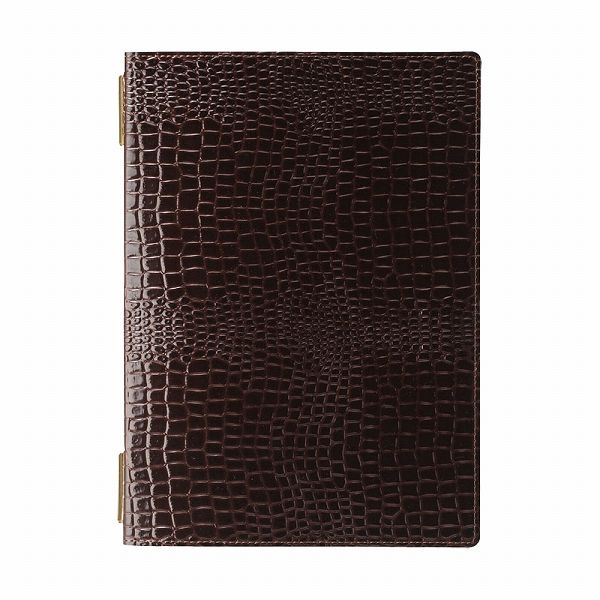 えいむ クロコタッチメニューブック ブラウン A4 GB-121(PEI5302)の通販は 4,828円