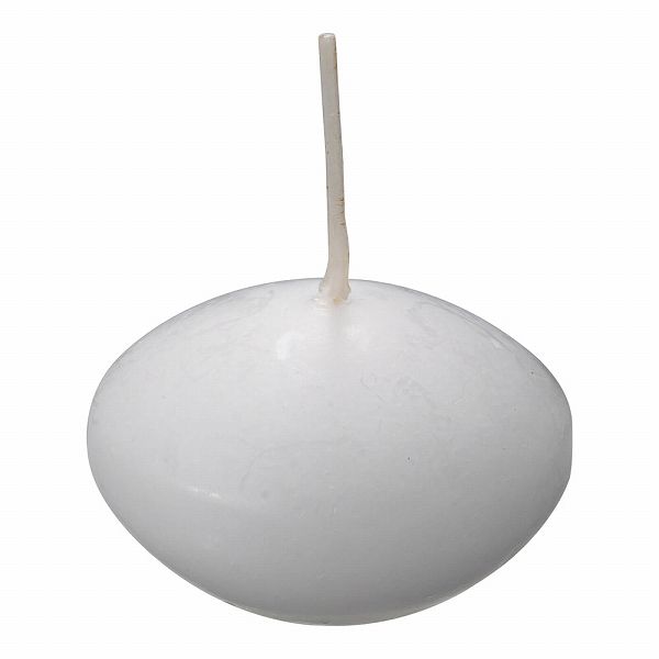 ネクストテーブルウェア フラットキャンドル ホワイト 入数：1箱(24個入) 40045(PKYB31B)
