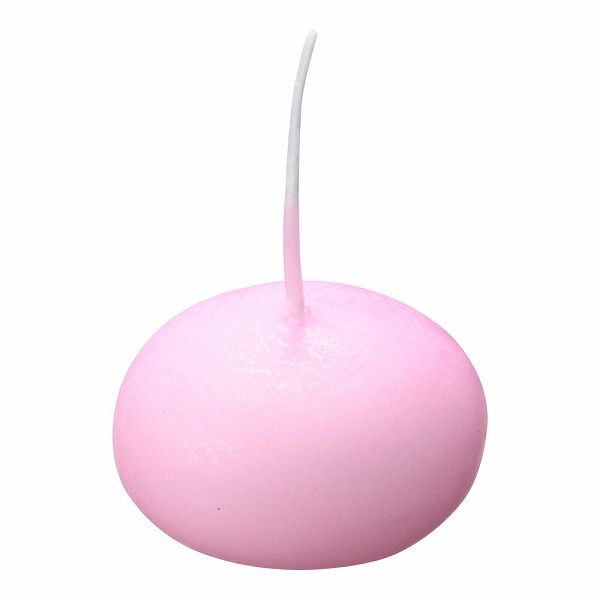 ネクストテーブルウェア フラットキャンドル ピンク 入数：1箱(24個入) 40045(PKYB3PI)