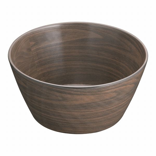 ラウンドボウル ウォールナット φ25×H12cm メラミン PRU0202