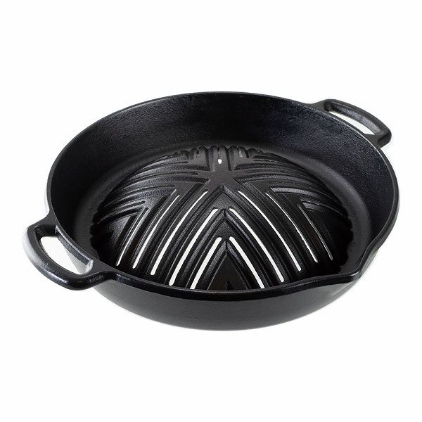 アサヒ 焼肉ジンギスカン鍋 深型 29cm 穴あき H402(QGV3001)の通販は