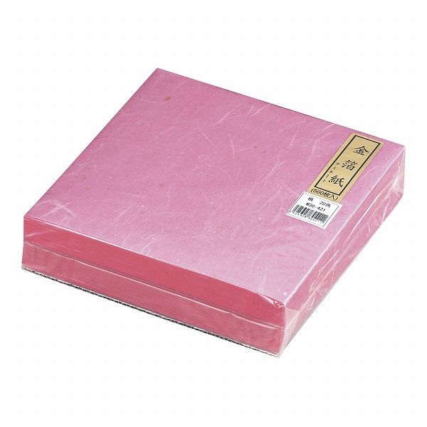 マイン(Mine) 金箔紙ラミネート 桃 20cm角 入数：1セット(500枚入) M30-421(QKV22421)