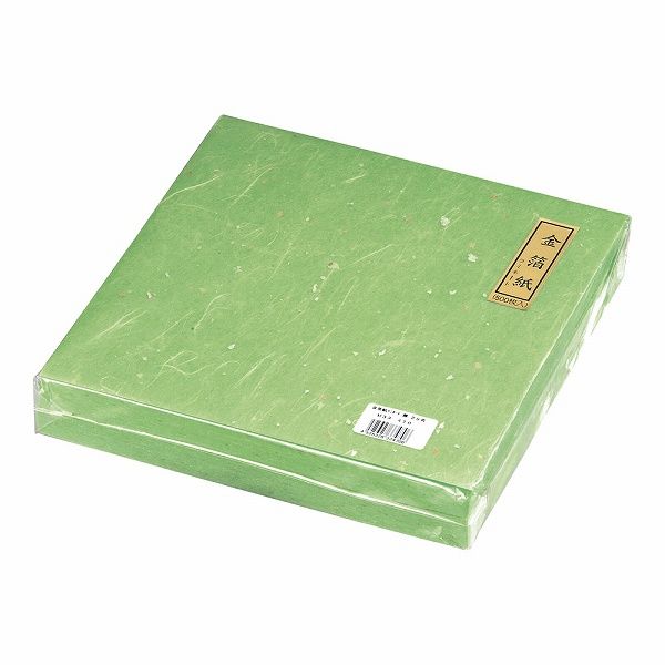 マイン(Mine) 金箔紙ラミネート 緑 25cm角 入数：1セット(500枚入) M33-470(QKV5805)