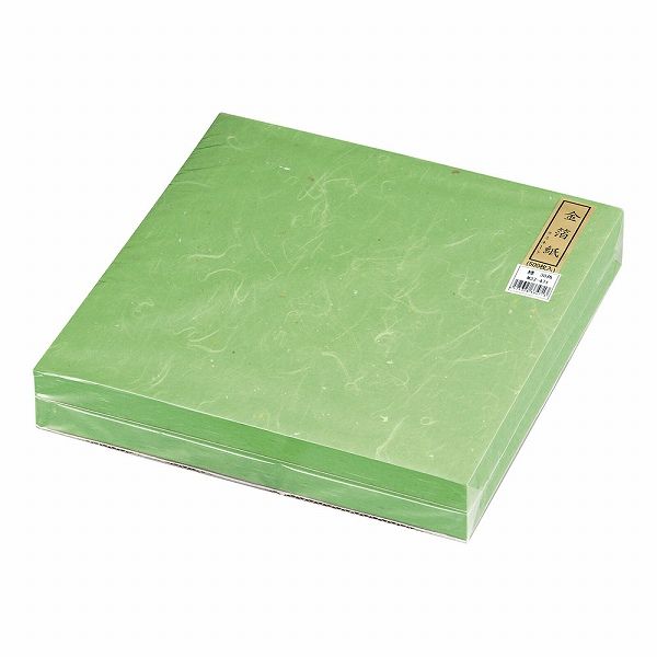 マイン(Mine) 金箔紙ラミネート 緑 30cm角 入数：1セット(500枚入) M33-471(QKV5806)
