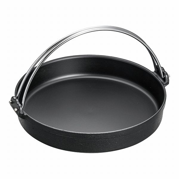 トキワ すきやき鍋 黒 26cm 鉄/ツル付 SY-11(QSK35026)