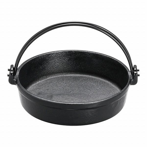 すきやき鍋 黒ぬり 18cm 鉄 ツル付 QSK50018 5,880円