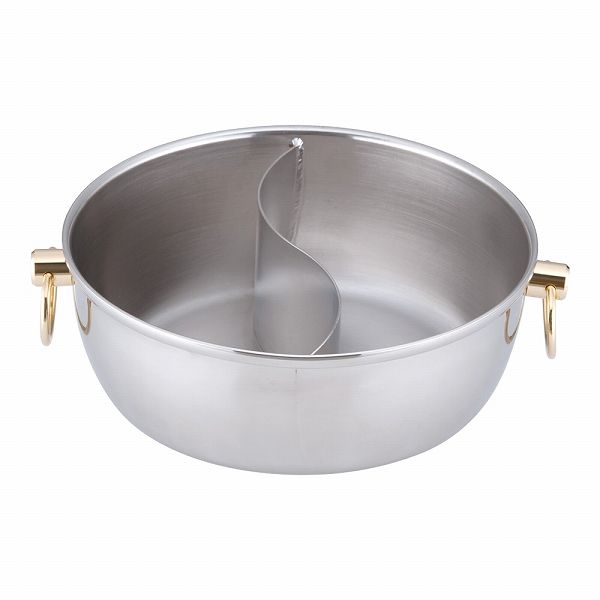 フジノス ロイヤル シャブ鍋 24cm ステンレス 中仕切付 CQCW-240S(QSY31240)の通販は