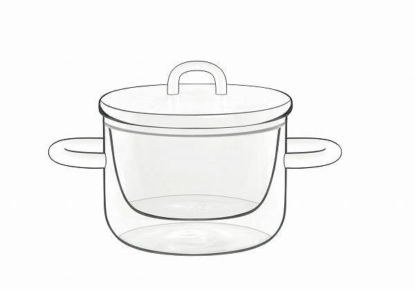 Bormioli Luig(ボルミオリルイジ) ダブルウォール サーミックガラスフード＆デザイン ポット＆リッド 250cc 入数：2ヶ入 11643/01(RBL8501)の通販は 8,131円