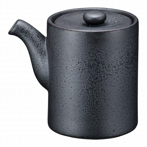 スタック丸ダシ入 いぶし黒 小 瀬戸焼 T03-192(RDS0702)
