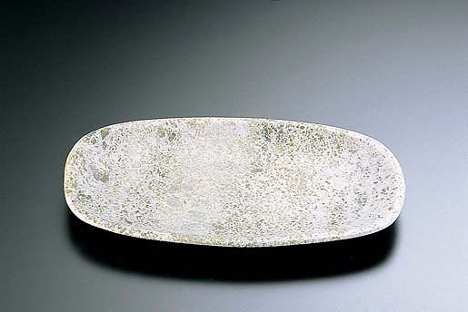 TKG 角小判皿 27cm 石器 YSSJ-015(RIS1602)