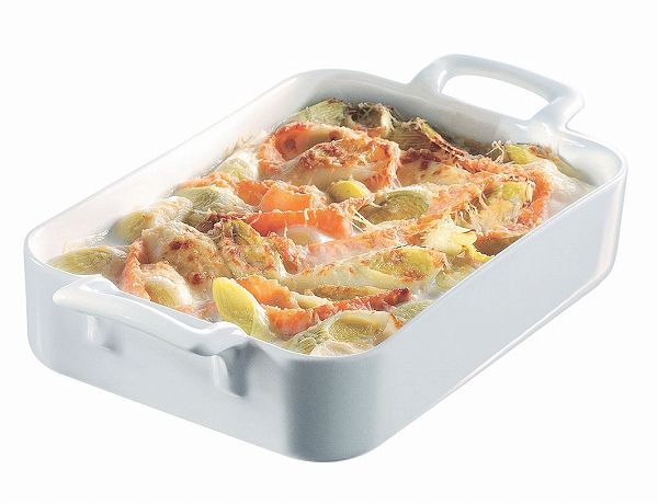 REVOL(レヴォル) ベルキュイジーヌ レクタンギュラーディッシュ ホワイト 26cm 磁器製 614850(RLB1501)