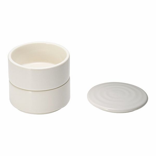 二段重 白 丸型 瀬戸焼 Y-022(RMJ5401)