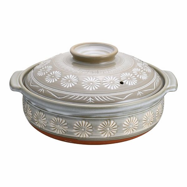 三島 土鍋 10号 萬古焼 S-505(RMJ6305)