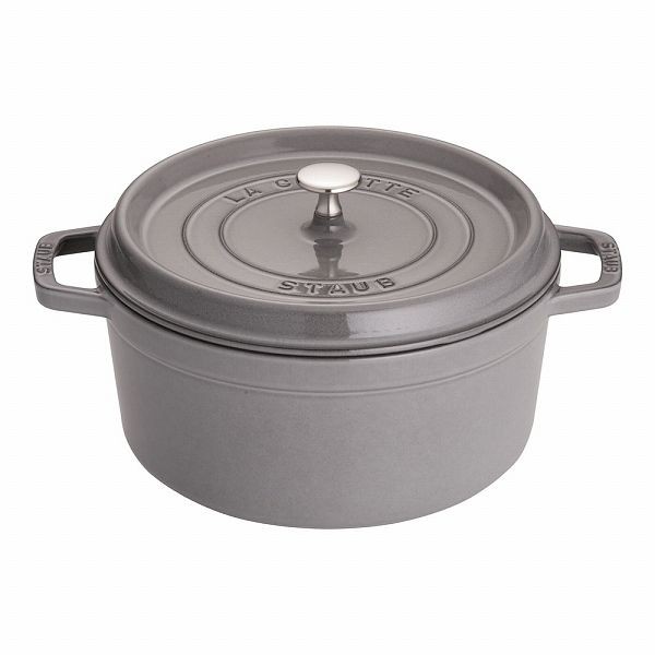 ストウブ(Staub) ピコ・ココット グレー 26cm ラウンド 鋳鉄 40509-312(RST4739)