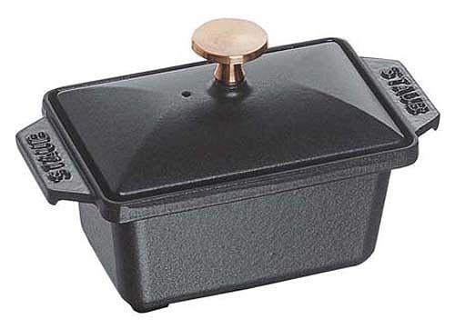ストウブ(Staub) ハーフテリーヌ 黒 15×11cm 鋳鉄 40509-571(RST5101)