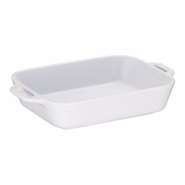 ストウブ(Staub) セラミック レクタンギュラーディッシュ ホワイト 27cm 40508-593(RSTC519)の通販は