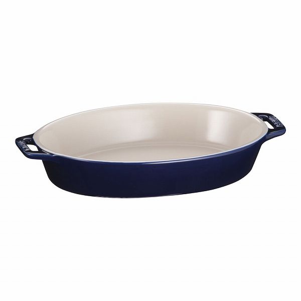 ストウブ(Staub) セラミック オーバルディッシュ ブルー 23cm 40508-604(RSTC617)の通販は 5,676円