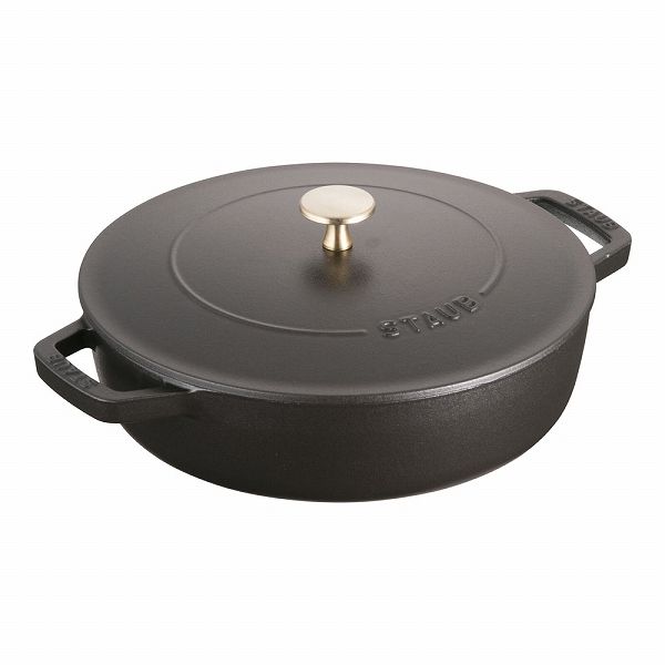 ストウブ(Staub) ブレイザー・ソテーパン ブラック 24cm 鋳鉄 40511 