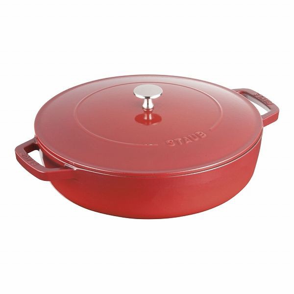 ストウブ(Staub) ブレイザー・ソテーパン チェリー 28cm 鋳鉄 40511-470(RSTD605)