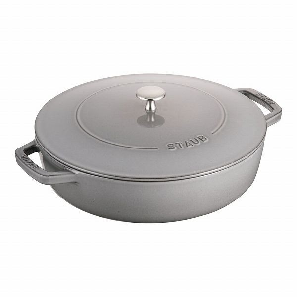 ストウブ(Staub) ブレイザー・ソテーパン グレー 28cm 鋳鉄 40511-474(RSTD606)