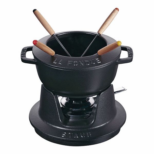 ストウブ(Staub) フォンデュセット 黒 16cm 鋳鉄 40511-970(RSTE701) 41,828円