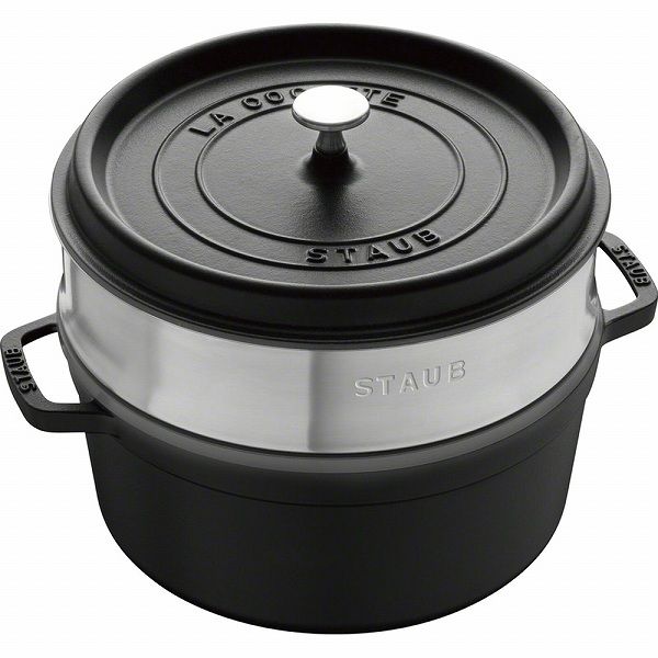 ストウブ(Staub) ピコ・ココットスチーマーセット 黒 26cm 40510-606(RSTG501)