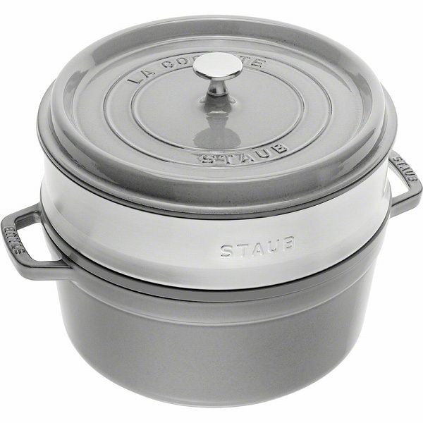 ストウブ(Staub) ピコ・ココットスチーマーセット グレー 26cm 40510-605(RSTG503)
