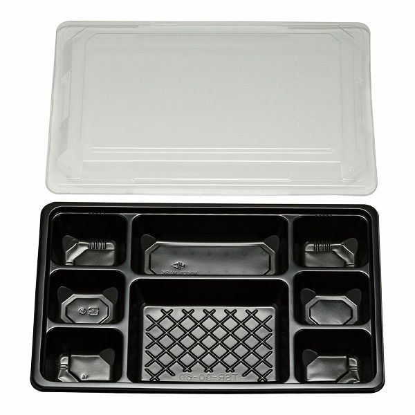 夢彩ごぜん 黒/透明 入数：1セット(50枚入) TSR-90-60(RTK7401)