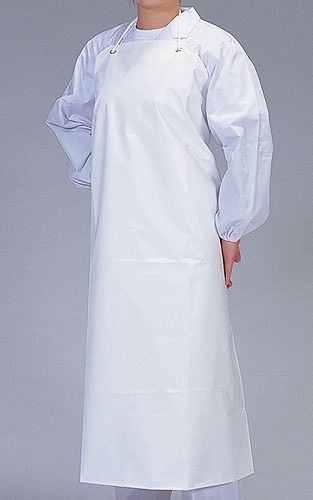 デリカウレタン胸付前掛 ホワイト L SME3411B 5,358円