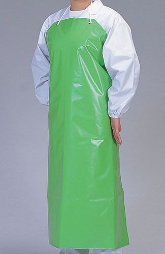 デリカウレタン胸付前掛 グリーン L SME3415A